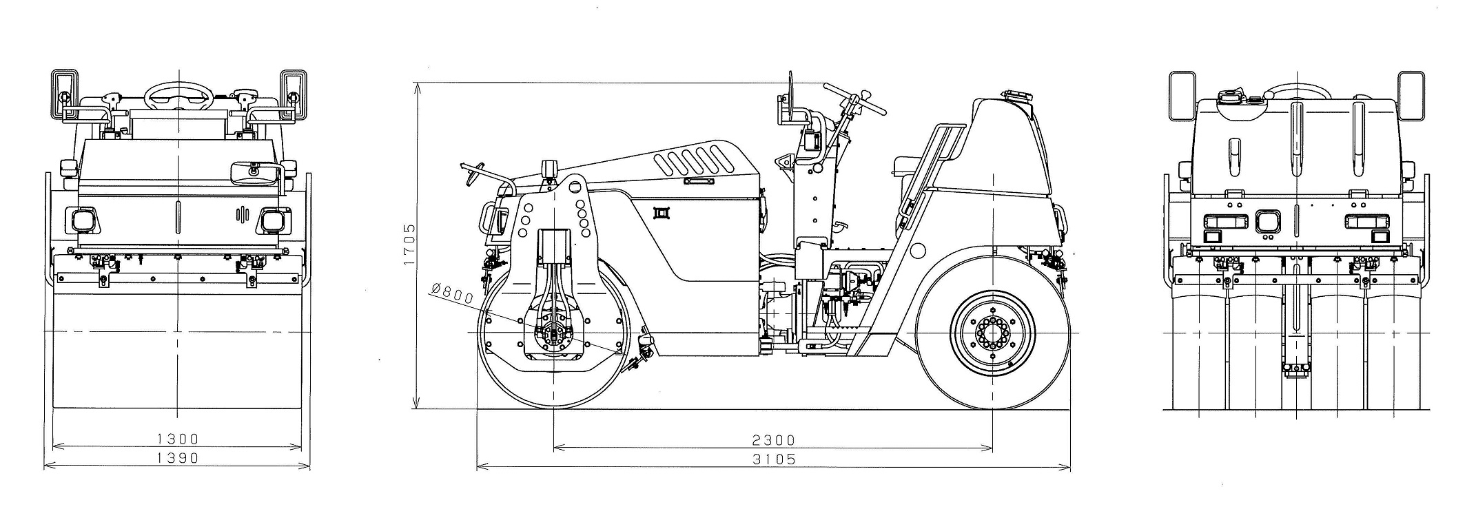 4ｔコンバインドローラー　TW502S-101