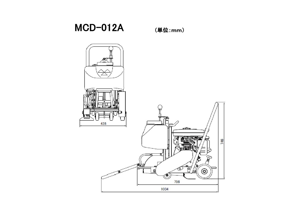 コンクリートカッター　ＭＣＤ－０１２Ａ01