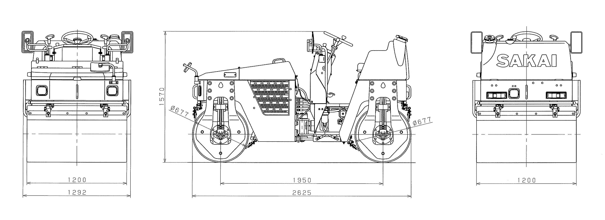 2.5ｔ振動ローラー　SW350-101