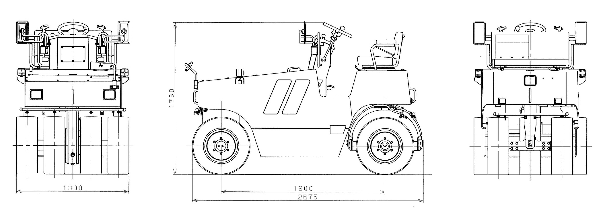 3ｔタイヤローラー　TS160-201