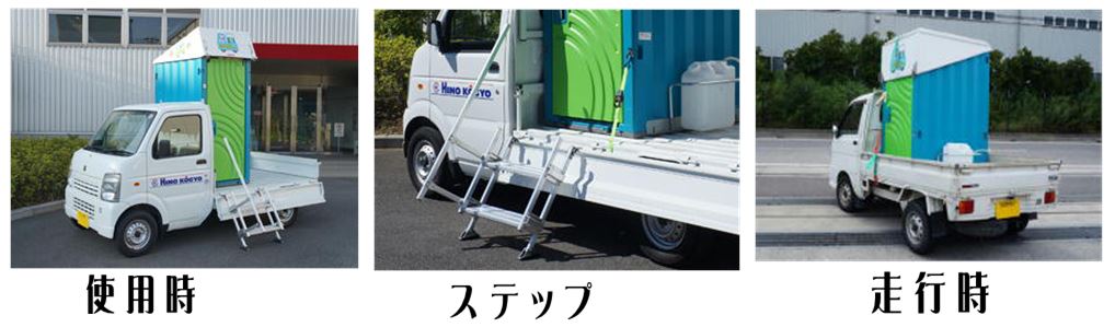 車載式トイレ搭載軽トラック01