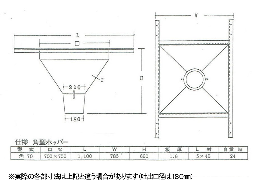 チョーチンホッパー　角形　丸形　吐出180φ01