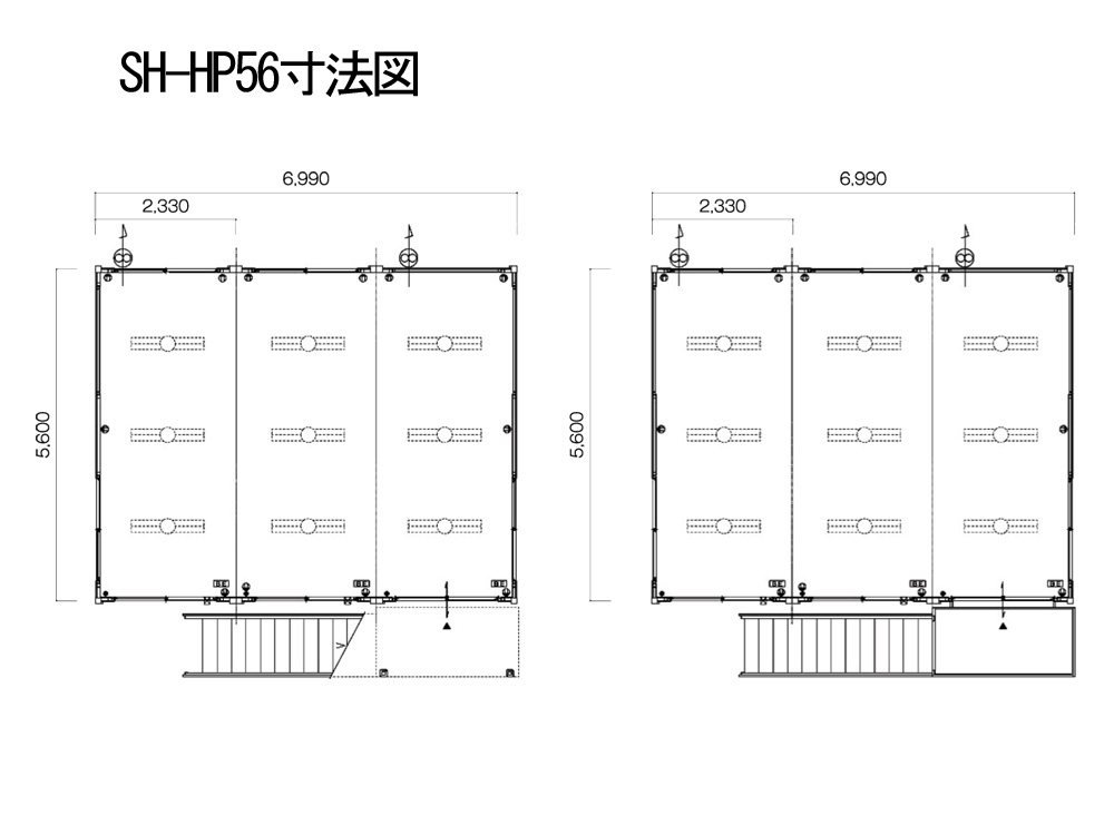 ユニットハウス 連棟タイプ HP5601