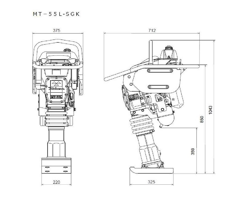 ランマー　６０キロ（防音型）　ＭＴ－５５Ｌ‐ＳＧＫ01