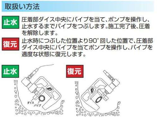 塩ビ・ポリ管圧着器（断水器）　SS-5002