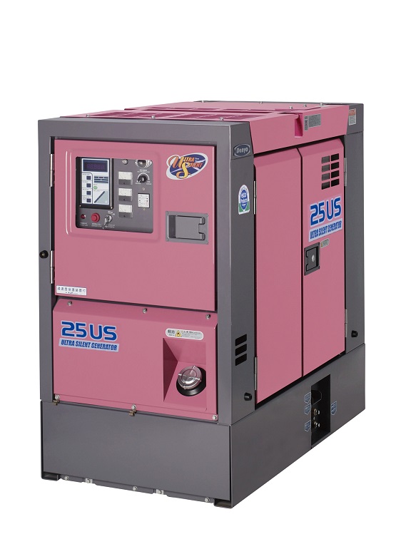 発電機　２５ＫＶＡ　３電源　極超低騒音　ＤＣＡ－２５ＵＳＩ２